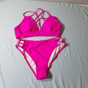 Classic 2-Piece Pink High-Rise Bikini